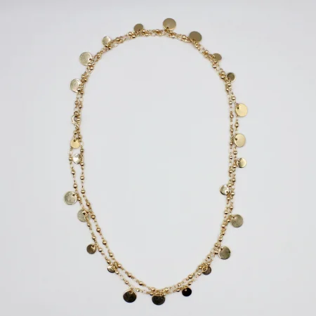 Vilma Long Disk Neckalce