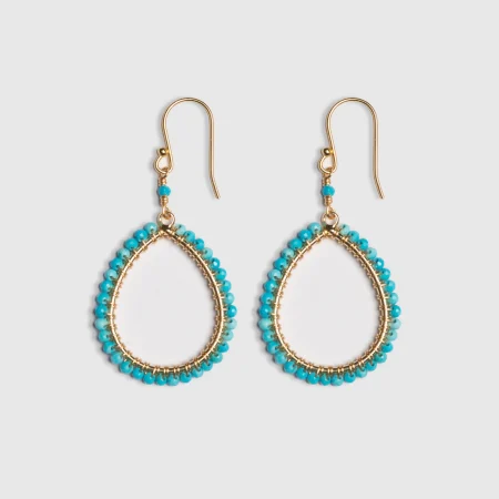 Small Turquoise Wrapped Drop